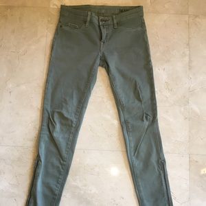 US 26 Army Green Blank NYC Zipper Jeans